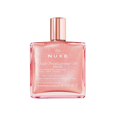 HUILE PRODIGIEUSE OR FLORALE (ACEITE SECO PARA ROSTRO, CUERPO Y CABELLO CON BRILLO)